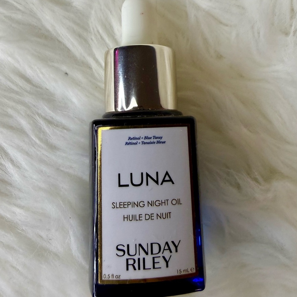 Sunday Riley Luna Night Oil - Deep Blue and Silver